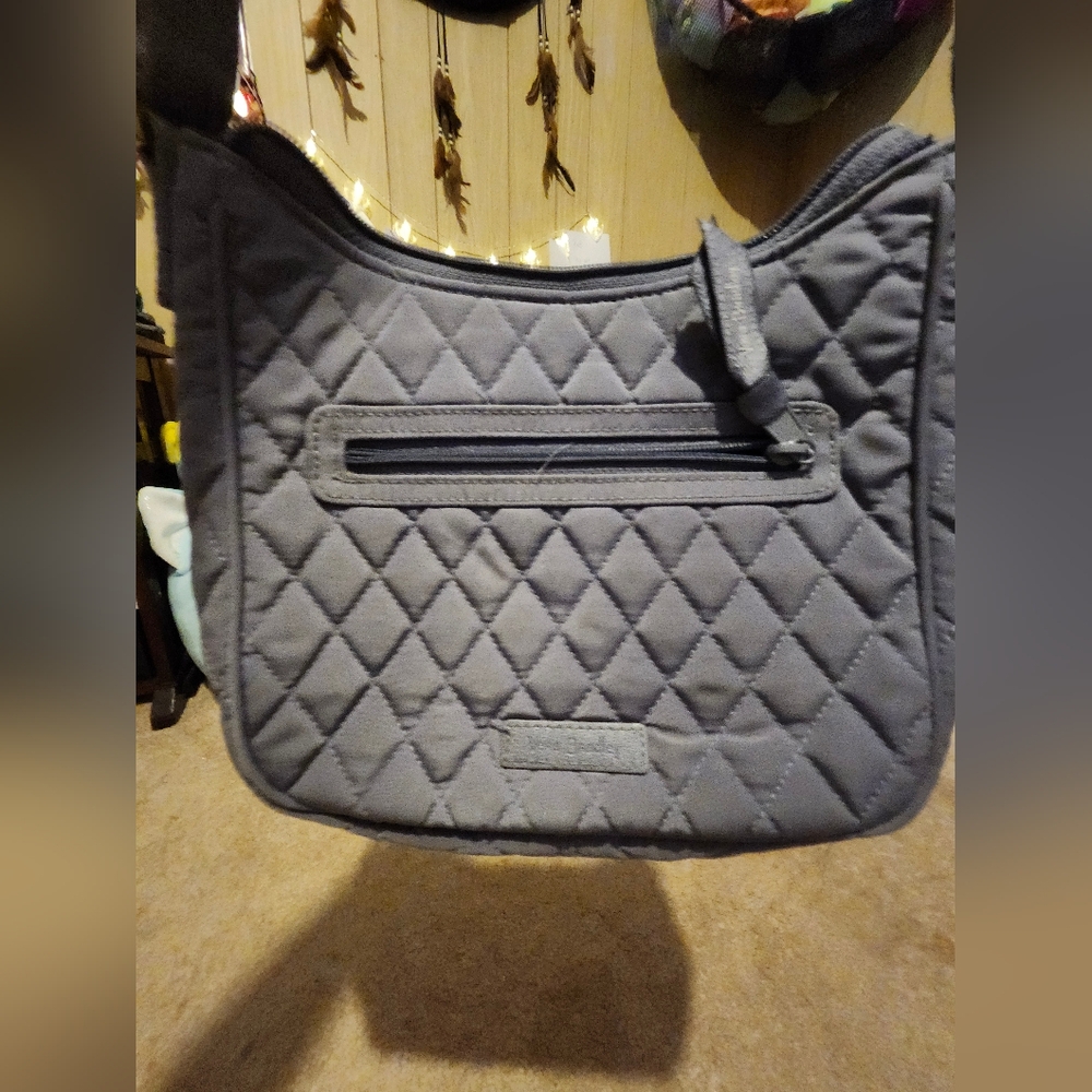 NWOT Vera Bradley Quilted Gray Crossbody Bag